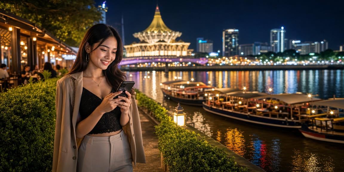 Pemain Kuching mengakses bonus selamat datang kasino melalui telefon mudah alih